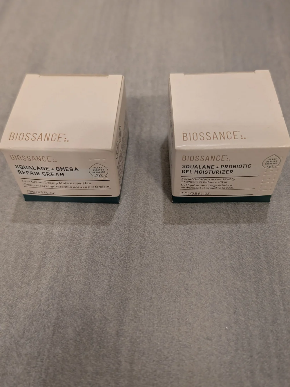 Biossance Squalane + Probiotic Gel Moisturizer 15ml x 2 & hair band NIB